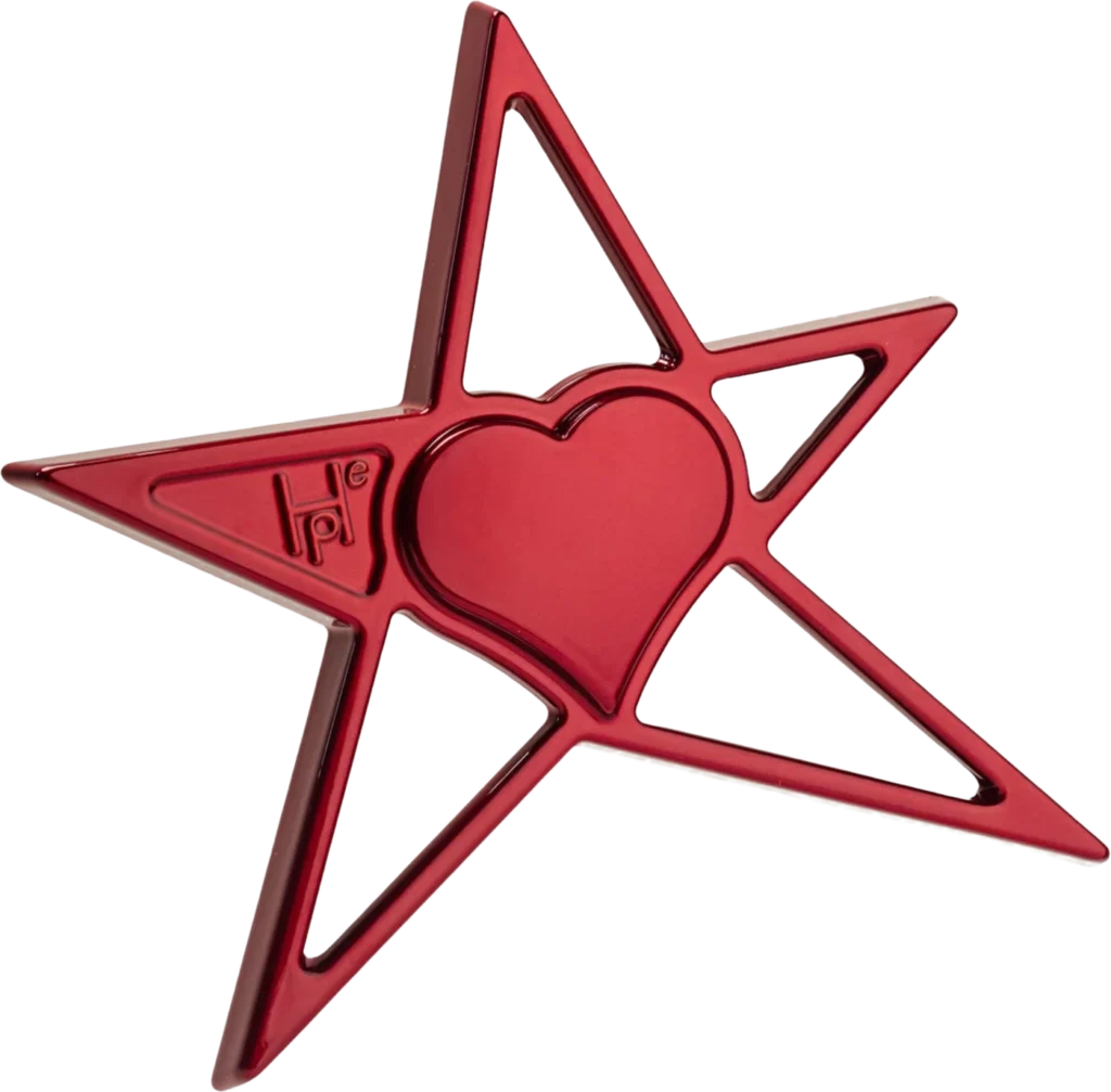 La stella HOPE in Bacio di rosa, con il cuore al centro